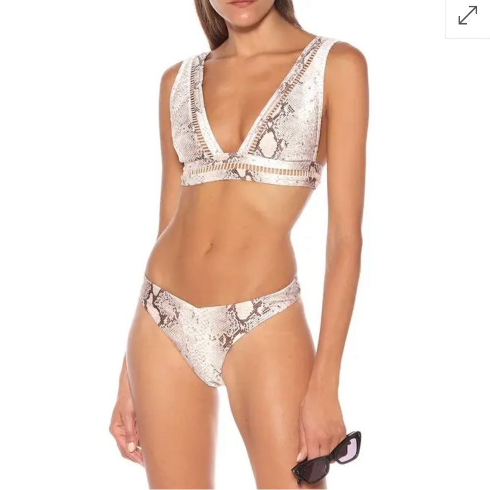 Zimmermann Snakeskin Print Bikini Set Size 1 in Great condition.